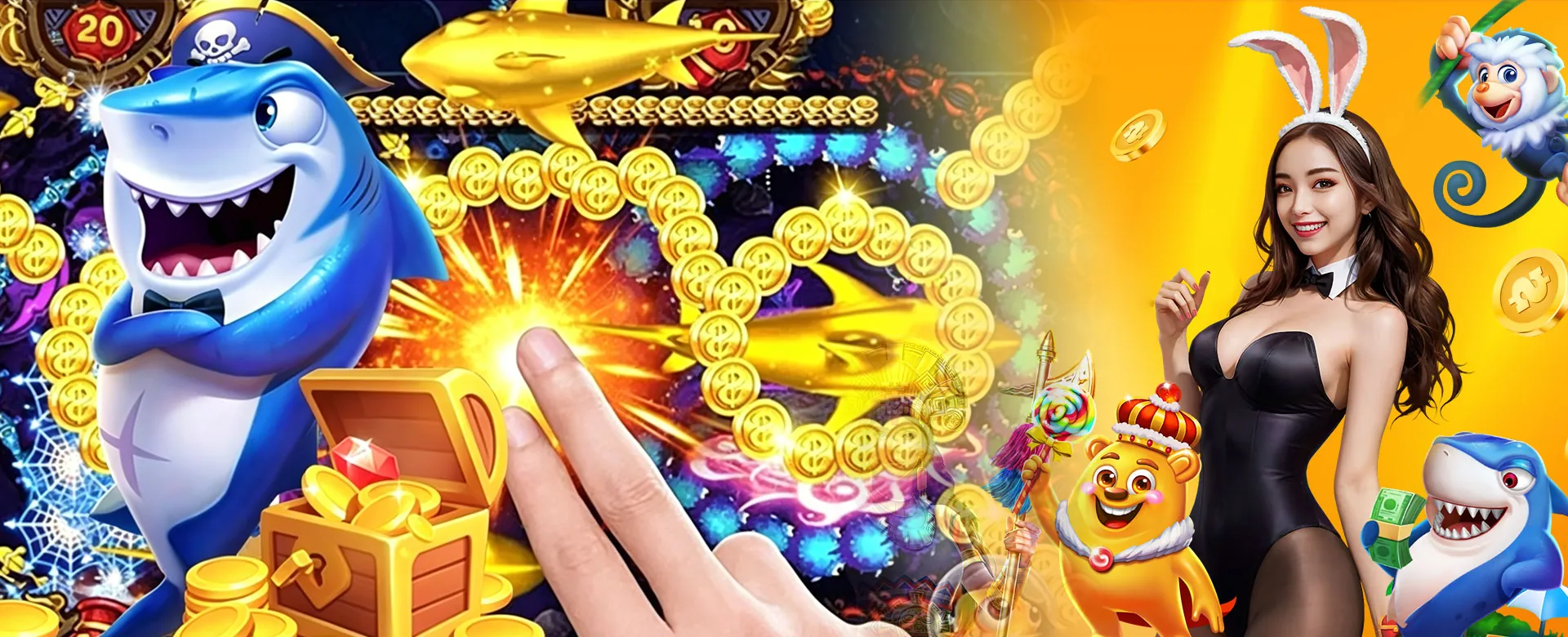9awin Arcade Games Hero Banner with exclusive bonuses